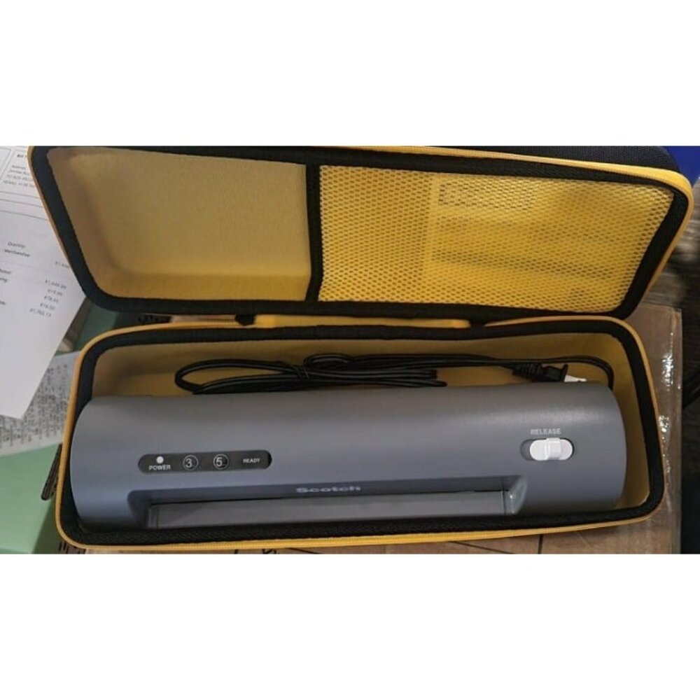 New Thermal Laminator, 1 Laminating Machine, Gray, Laminate Recipe Cards